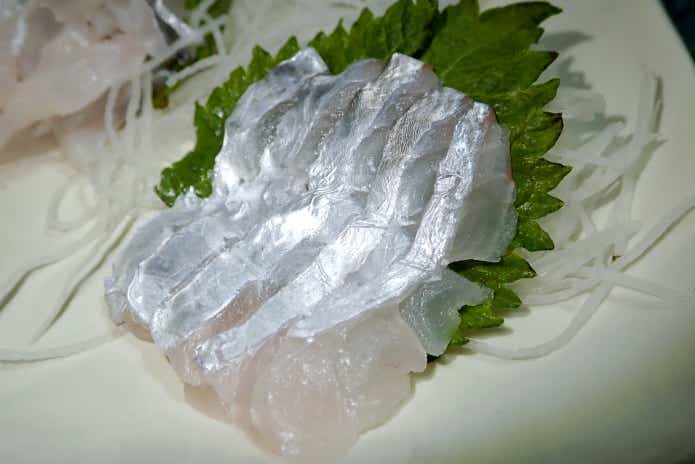 タチウオの薄造り
