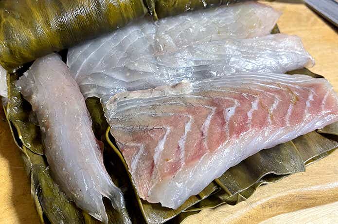 白身の昆布締め