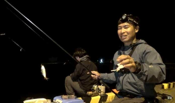夜のサビキ釣り