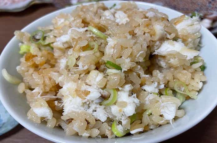 淡路じゃのひれフィッシングパークで釣った真鯛の鯛飯
