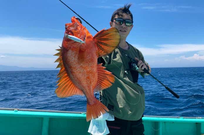 伊豆大島で釣ったチカメキントキ