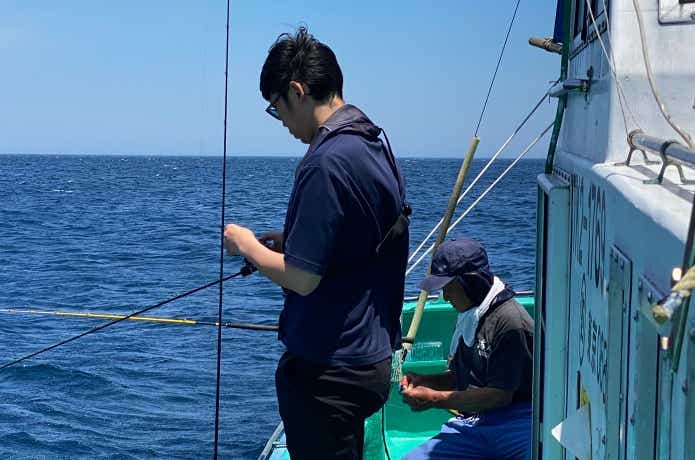 伊豆大島で船釣り