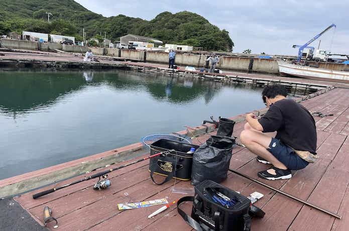 淡路じゃのひれフィッシングパークで釣り
