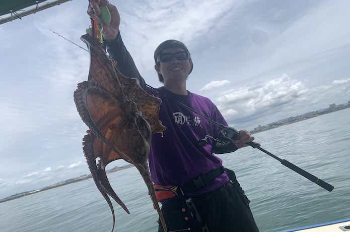 オクトライズフネタコで釣った大ダコ
