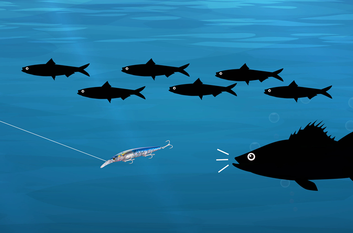 シマノのダイブアサシン 125Sは潜行深度2m