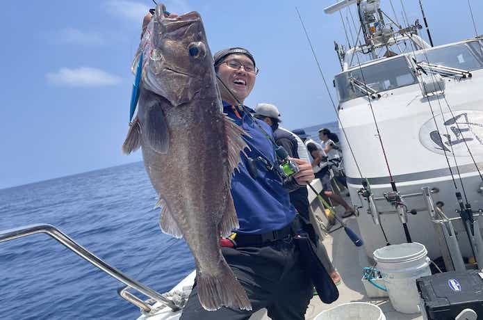 スロージギングで釣ったアラ