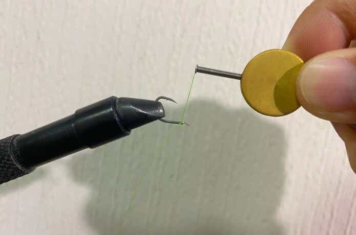 セキ糸を下巻き