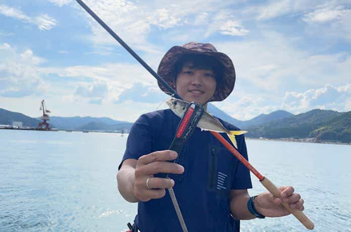 のべ竿アジングで釣れたアジ