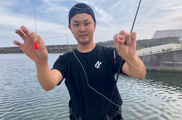 ダイソーのちょい投げ仕掛け
