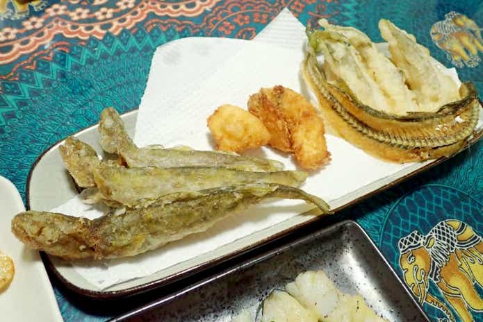 コマイの揚げ物