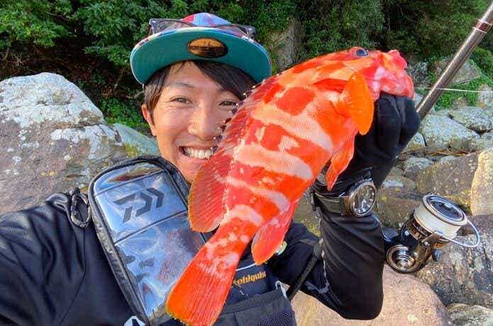 スタッガーオリジナル ソルトカラーで釣ったアカハタ