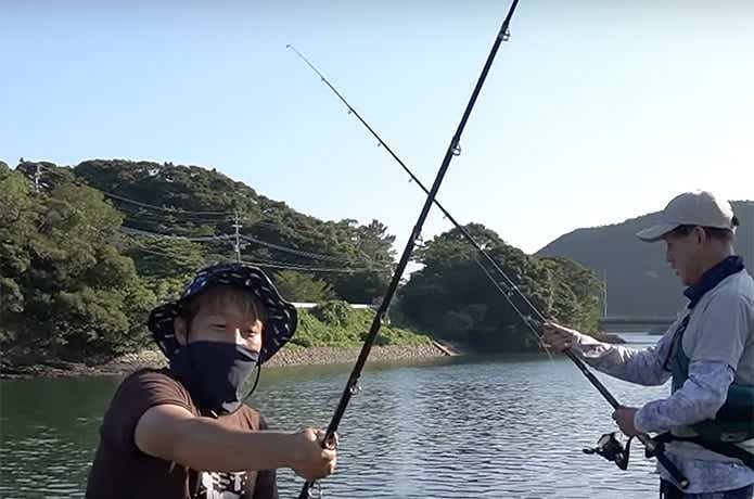 ロッドの太さが気になるシーン