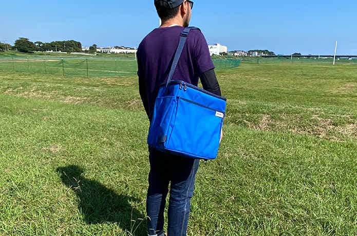 サーモス　ソフトクーラー 20Lをかけたところ