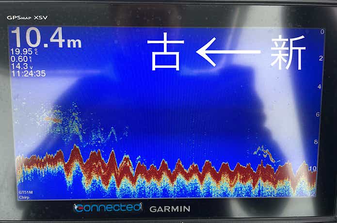 魚探の画面表示