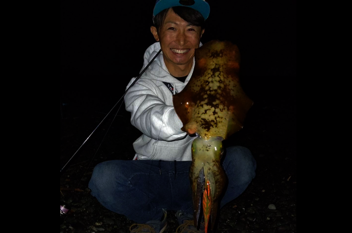 スクイッドジャンキーで釣ったキロアップ