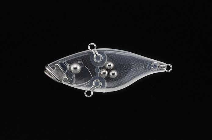 ジャッカル TN38のタングステンラトルとクリアボディ
