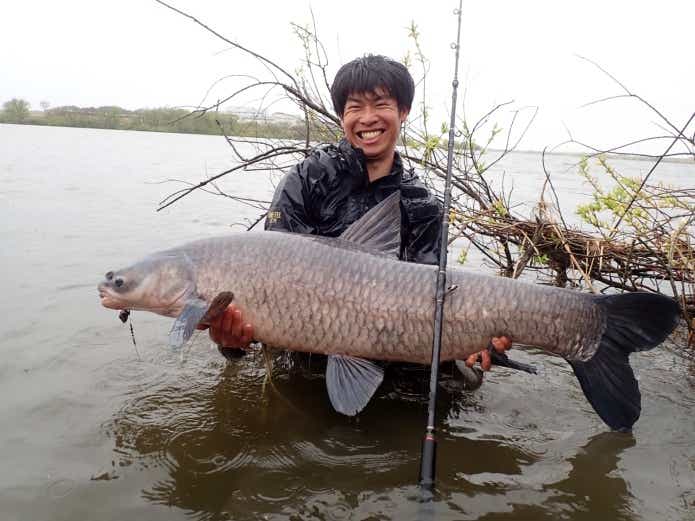 雨の日の釣り場