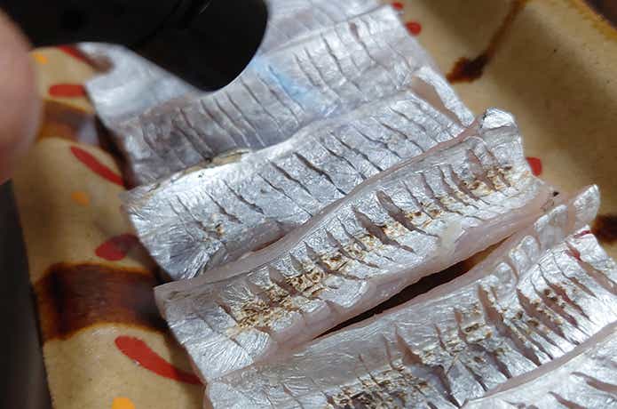 タチウオのごま油がけの作り方