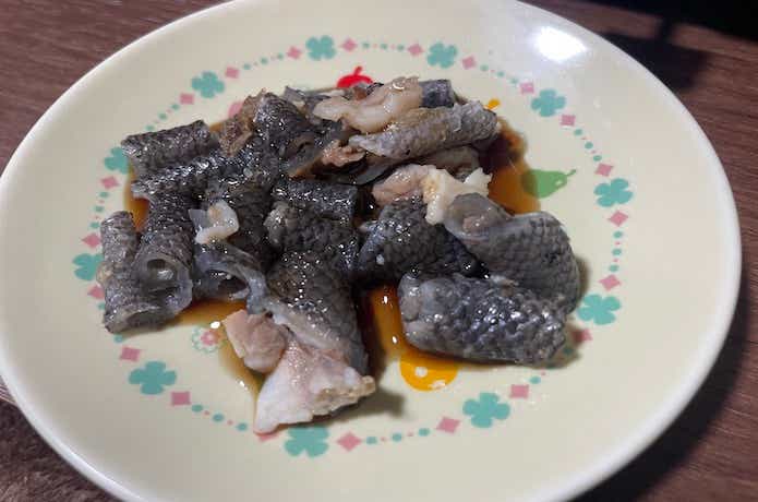 サンバソウの皮湯引き