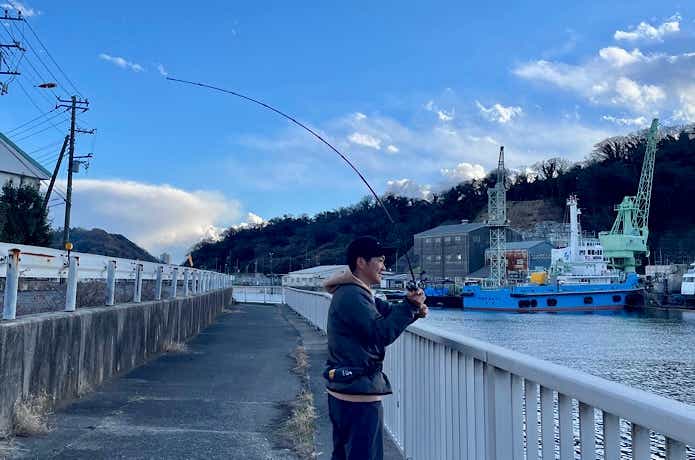ロッドに重みを乗せる