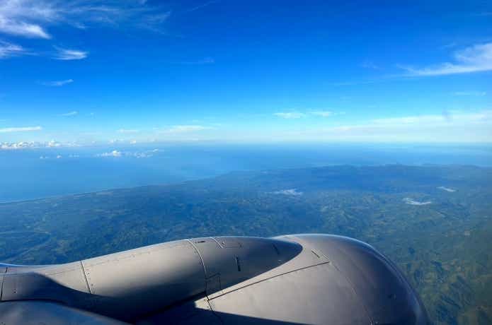 コスタリカ上空の写真
