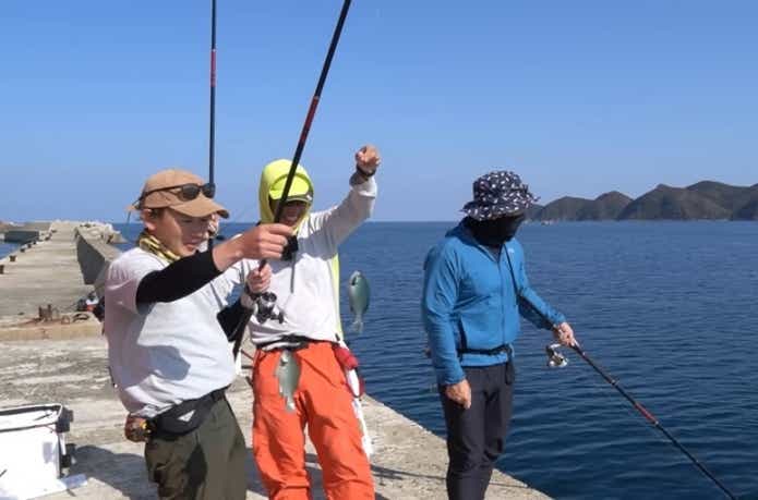 半遊動仕掛けでの釣り