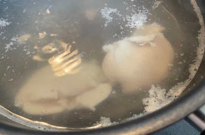 白子の加熱