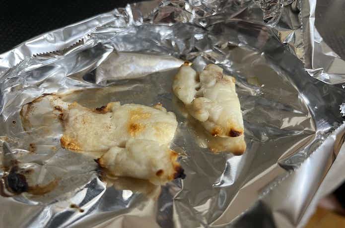 白子のホイル焼き