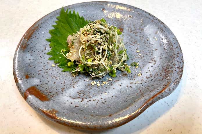 アカハタの胡麻和え