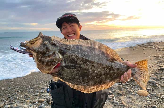 ミノーで釣ったヒラメ