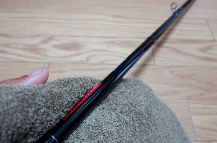 雷魚ロッドのメンテナンス
