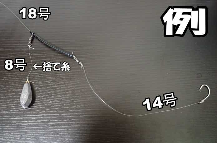 捨てオモリ式仕掛け