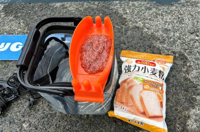 トリックサビキには強力粉がベスト