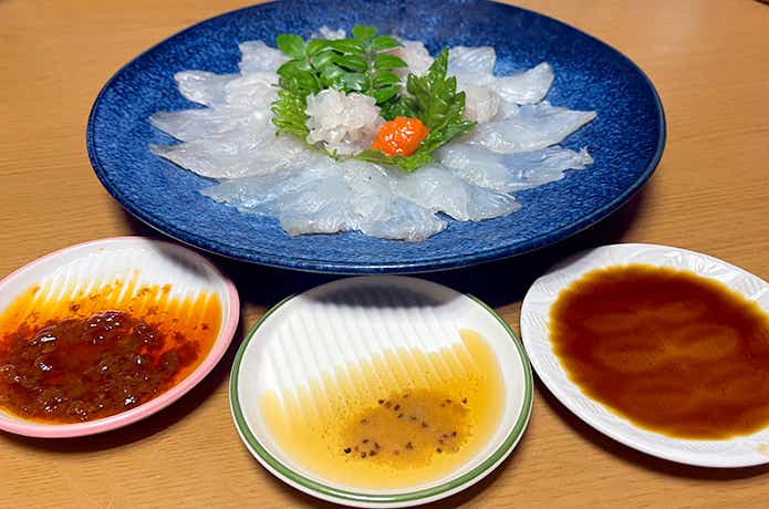 刺身とソース