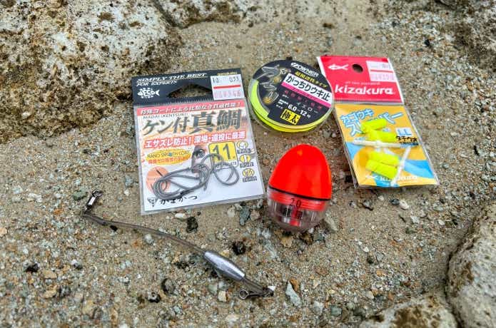 半遊動仕掛けによるスルルー釣り