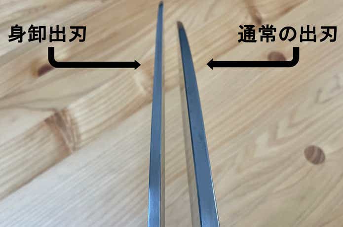 刃の厚み