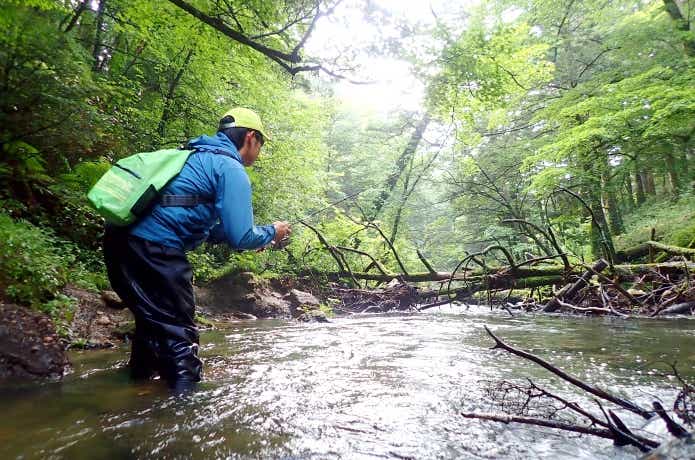 湯川でワイルドフィッシュを狙う怪魚ハンター山根