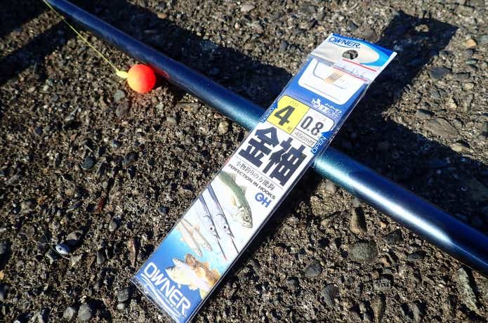 袖針を使ったウキ釣り