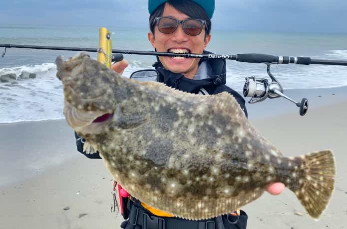 ミノーで釣ったヒラメ
