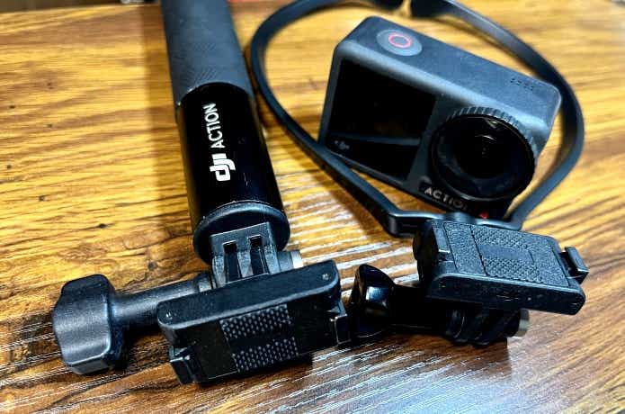 DJI Osmo Actionの接続マウント