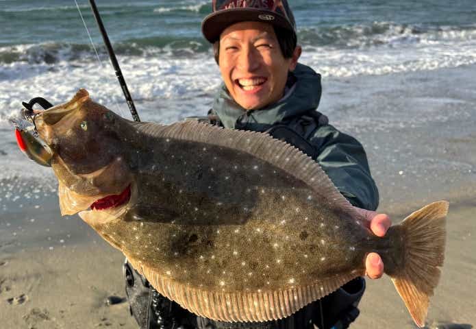 ミノーで釣ったヒラメ