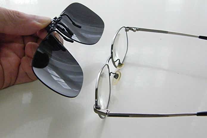 クリップオンサングラス