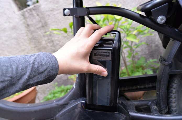 電動アシスト自転車のバッテリー