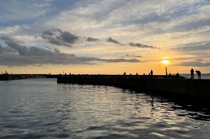 サビキ釣りでよく釣れる夕マヅメ