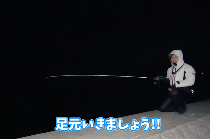 段差ブラクリで夜の堤防を探っていく