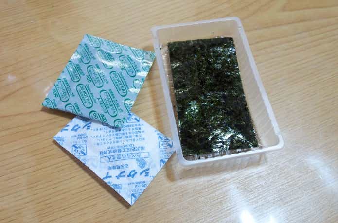 乾燥材の種類に注意
