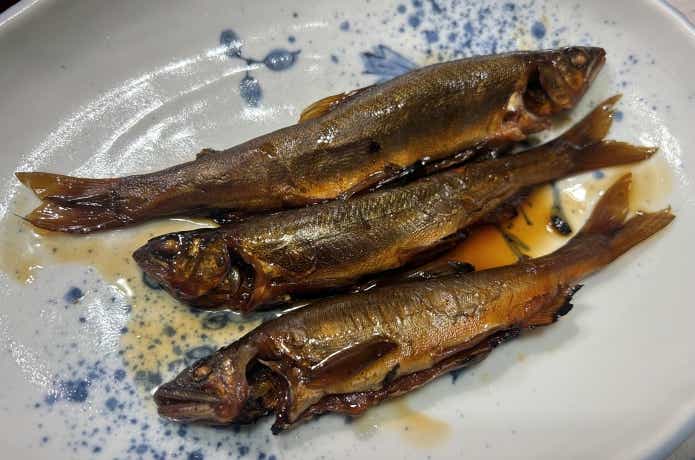 お茶を使った鮎の甘露煮