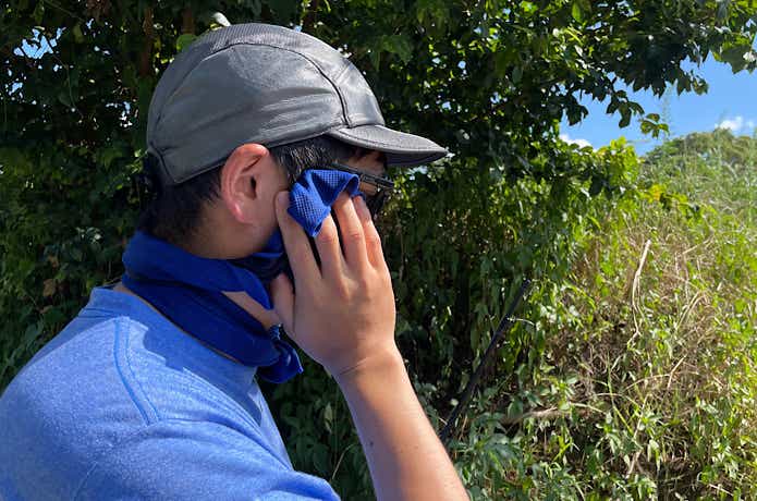 冷感タオルは夏の釣りを快適にする