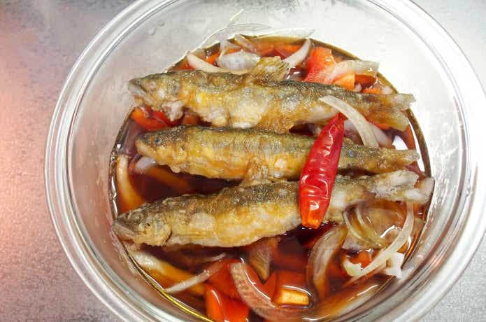 鮎の南蛮漬け