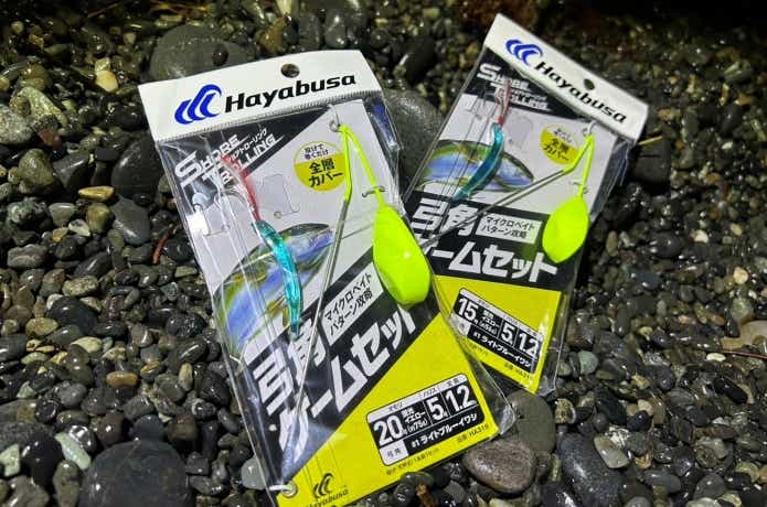 立つ天秤を使った弓角セット仕掛け